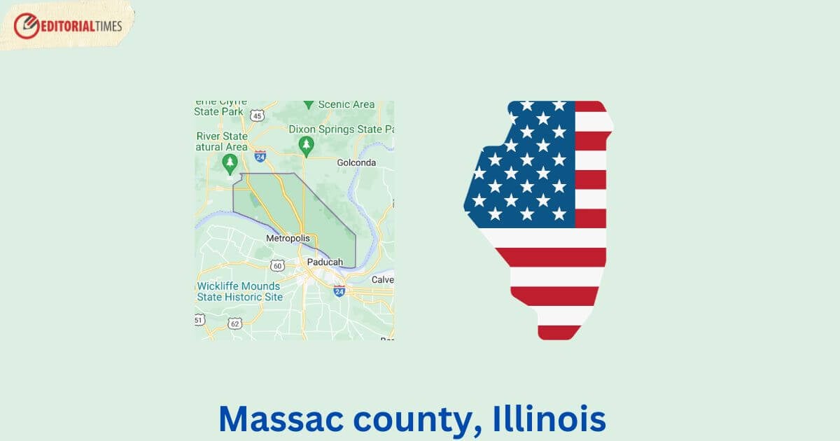 Massac county, Illinois map